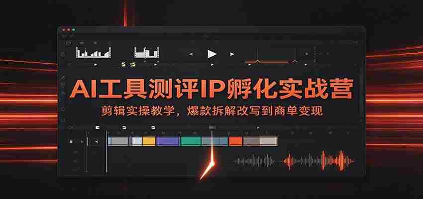 揭秘AI工具实战训练营：剪辑技巧大公开，爆款案例深度剖析，从内容创作到商业变现一网打尽