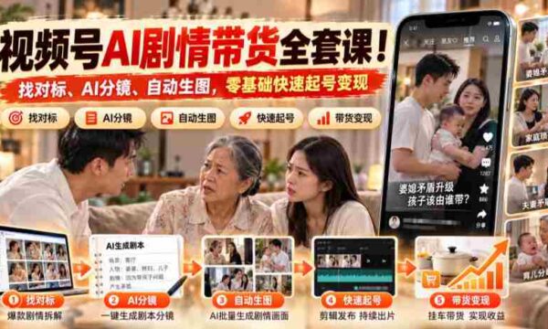 AI赋能短视频带货攻略：从零基础到高效起号，一步到位！