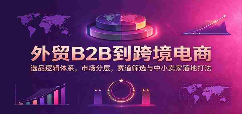 从传统B2B到跨境新纪元：挖掘选品核心，细分市场格局，精准赛道识别及中小商家实战攻略