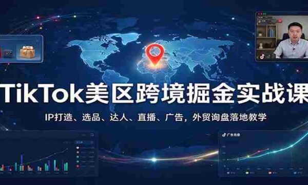 探索TikTok美国市场宝藏：揭秘IP塑造、精选商品、网红策略、直播技巧与广告投放，外贸询盘实战教程一网打尽