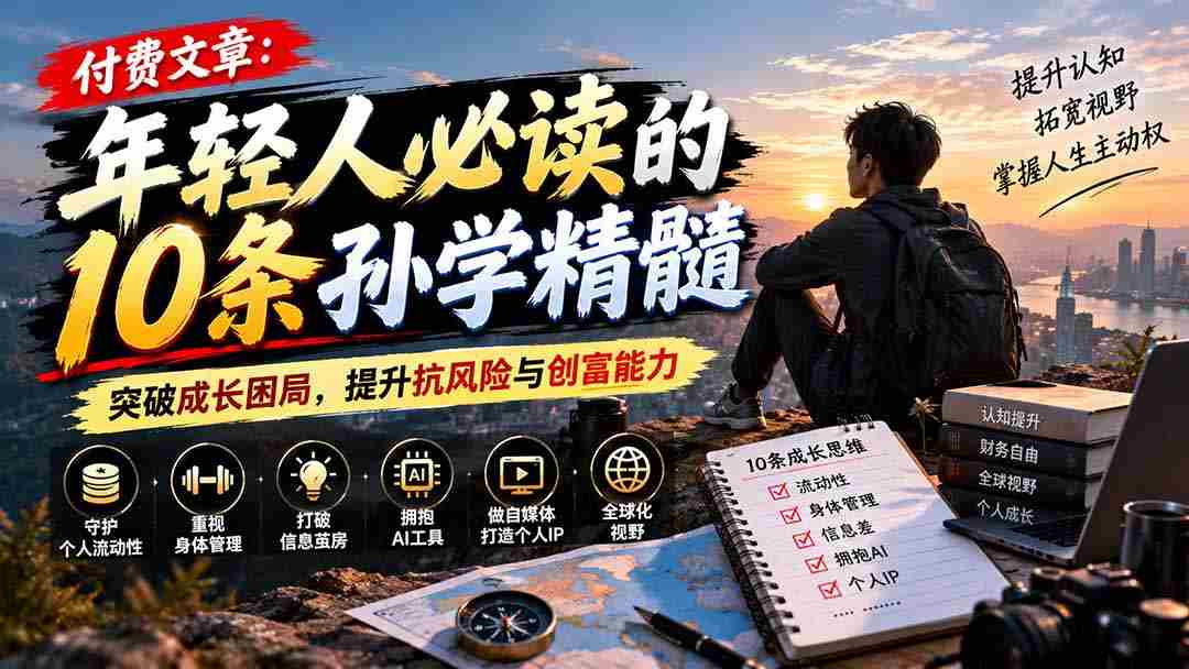 解锁成长密码：孙学智慧精华盘点，助你破局而出，增强风险抵御与创富潜能