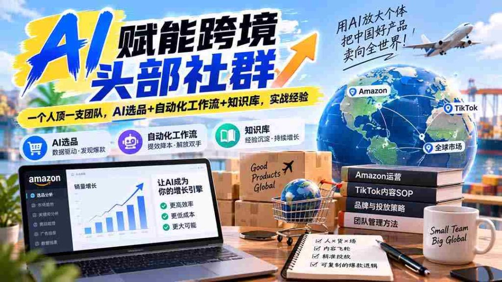 1023新篇：AI助阵跨境社群领导力——独当一面胜过团队，智能选品、流程自动化与智库共享，实战成果一览