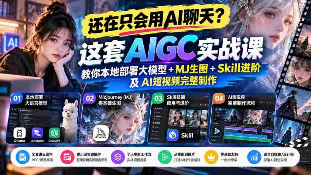 零基础进阶】解锁AIGC新境界：掌握本地部署大模型与AI创作全方位技巧