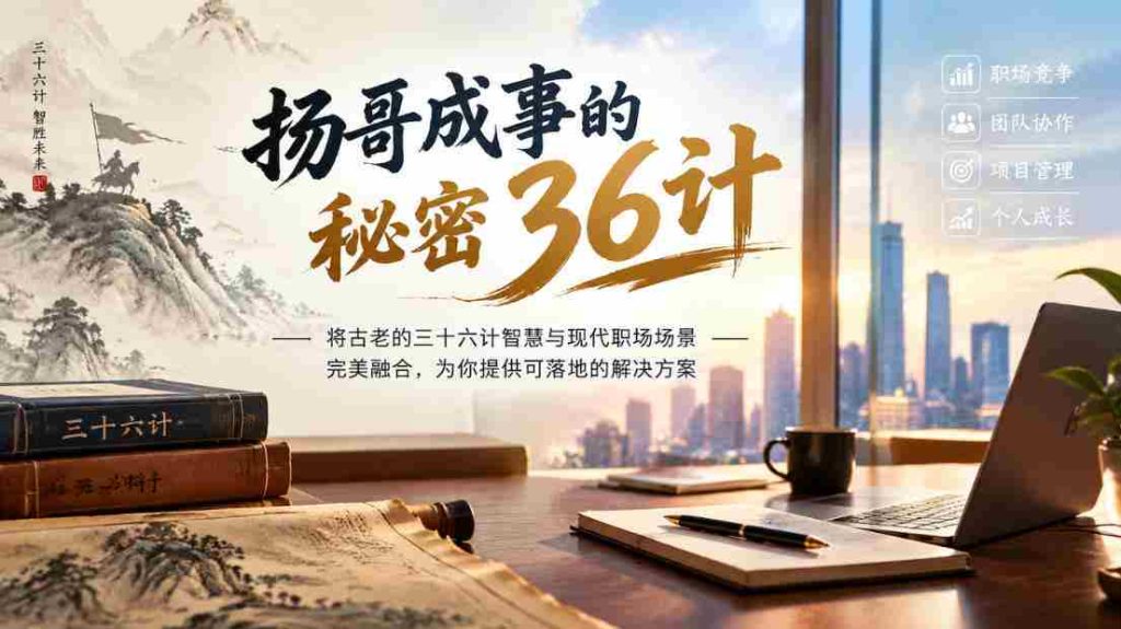 揭秘扬哥事业巅峰的智慧策略：三十六计与现代职场无缝对接，实战指南助你一臂之力