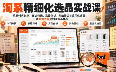 从零到一轻松开店，小红书店铺全攻略：保姆级课程5.0&6.0，流量技巧一手掌握，稳定出单变现不是梦