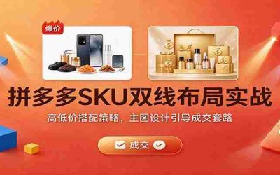 揭秘拼多多活动运营秘籍：从活动理解到销量引爆，掌握高效运营之道