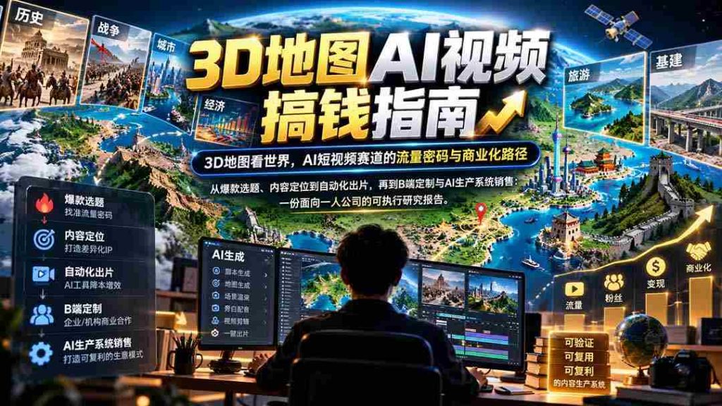 AI赋能三维地图，短视频制胜攻略揭秘：掌握流量金钥匙，探索商业新航线【文件