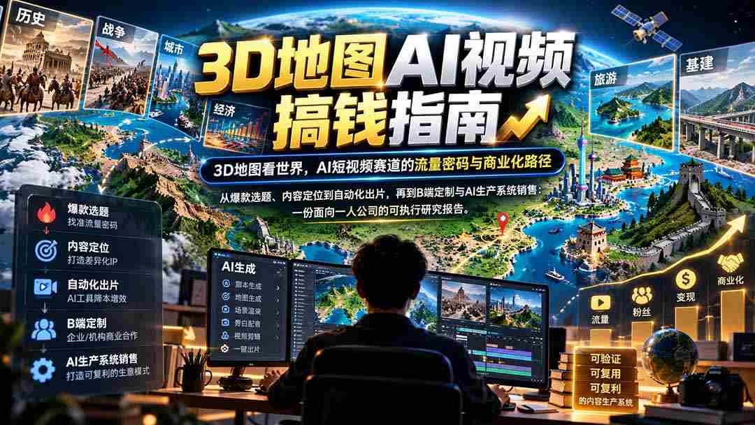 AI赋能三维地图，短视频制胜攻略揭秘：掌握流量金钥匙，探索商业新航线【文件