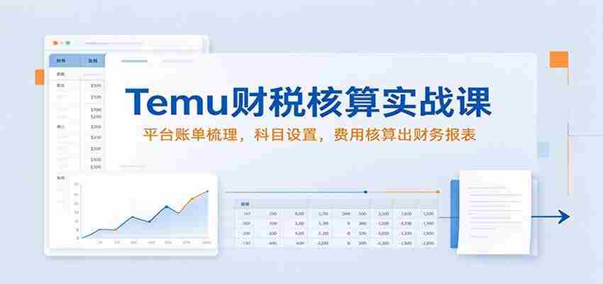 揭秘Temu财税实操秘籍：高效梳理平台账单，精准科目设置，轻松编制财务报表