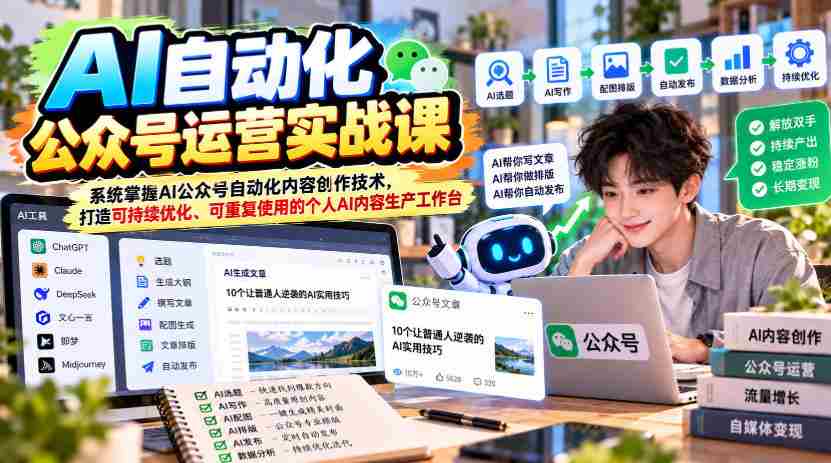 探索AI赋能公众号管理：全面学习AI自动化创作技巧，构建高效个人内容生产平台
