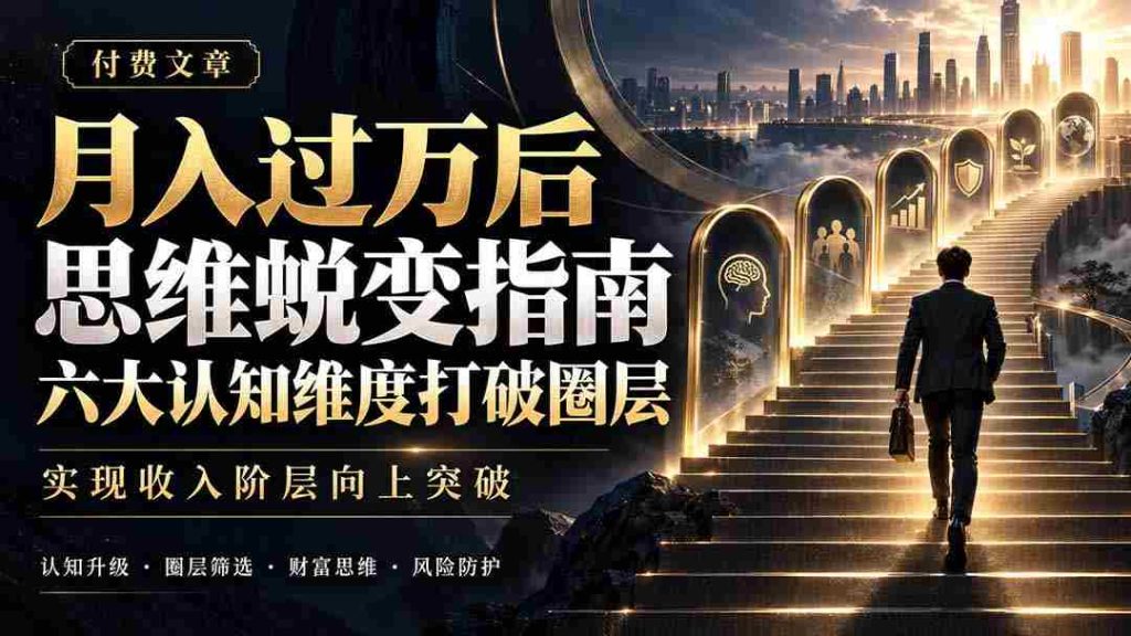 揭秘：月薪过万后的智慧飞跃，六大思维突破助力阶层跃升