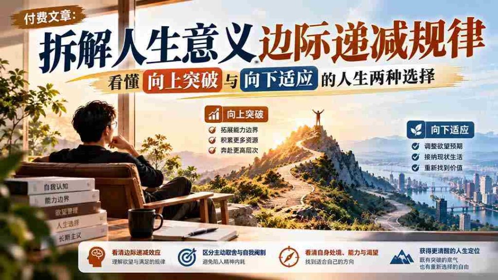 揭秘人生价值递减法则：解析向上攀登与向下顺应的两种生存策略