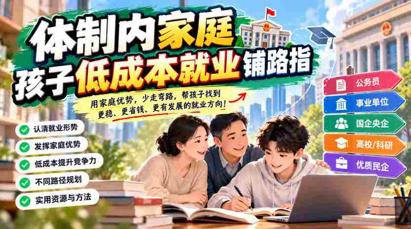 揭秘体制内家庭子女低成本就业攻略：公众号独家分享