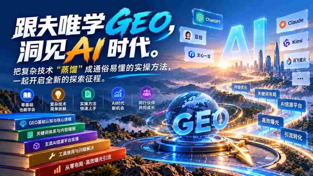 领略夫唯智慧，GEO-更新1030深度解读：AI时代易懂的科技解析，共赴创新探索之旅