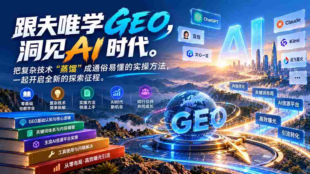 领略夫唯智慧，GEO-更新1030深度解读：AI时代易懂的科技解析，共赴创新探索之旅