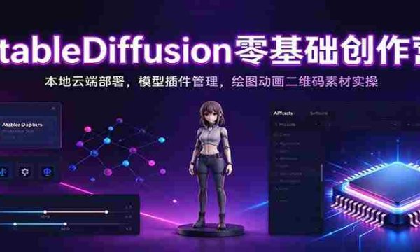 探索StableDiffusion创作之旅：轻松本地部署，高效模型插件掌控，动画与二维码素材实操教学