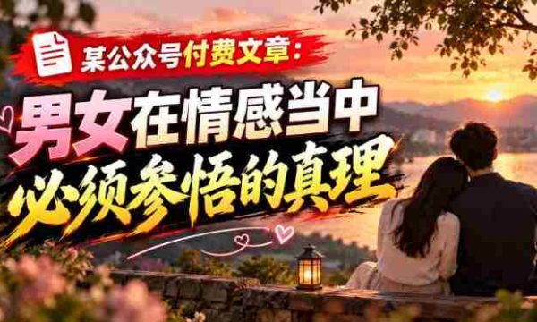 揭秘情感奥秘：男女必知的情感真谛，公众号独家解读