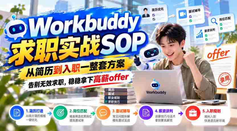 全方位求职助手：简历优化至入职指导，一揽子攻略助你告别无效投递，轻松斩获高薪职位
